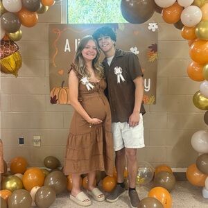 Indigo Brown Midi Dress